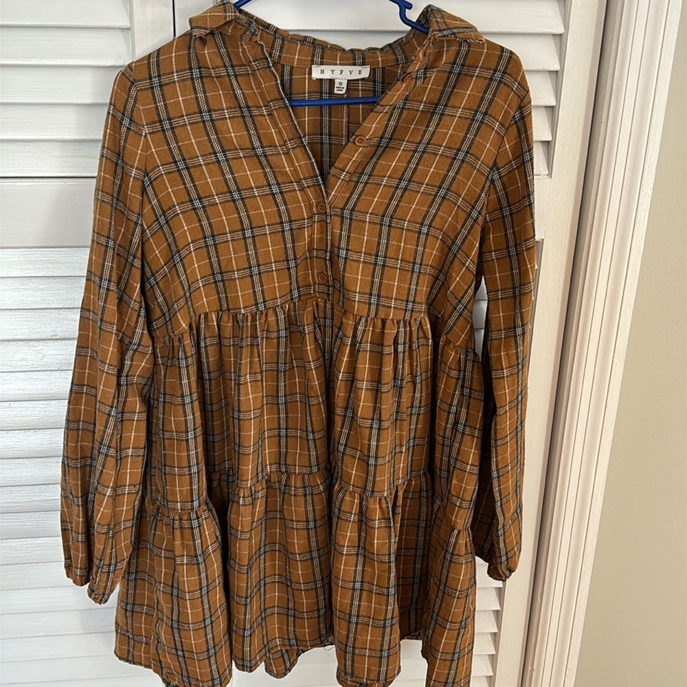 Plaid tunic